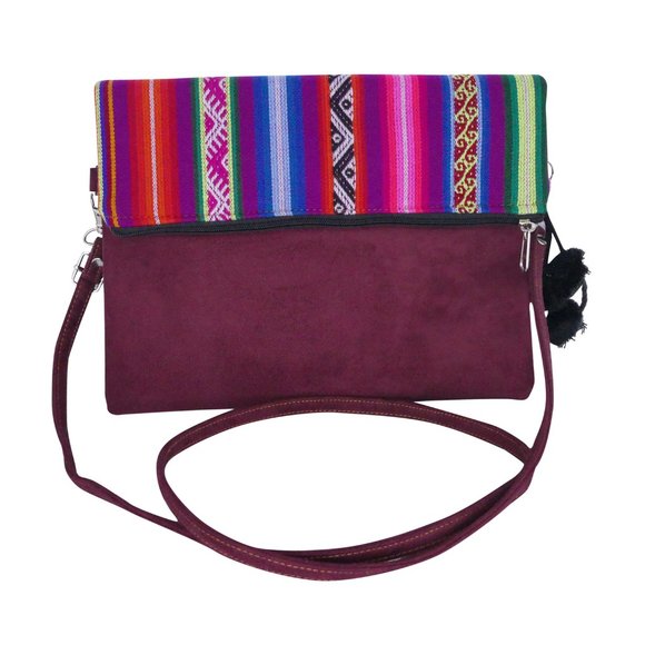 Handmade Peruvian large crossbody purse - Picture 1 of 3